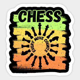 Chess - Every move counts Sticker